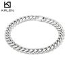 Rock Hiphop Hip Hop Jewelry, Simple Atmosphere Titanium Steel Men'S Cuban Bracelet Necklace
