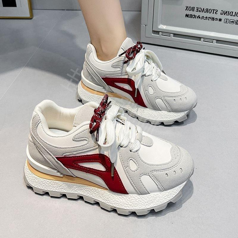 Thick-soled Inner Height Increase Forrest Gump 22 Autumn New Mesh Breathable Lightweight Sports and Leisure Dad Shoes