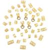 45pcs Hair Braiding Hollow Out Hair Ring Dread Locks Hair Braid Tubes Gold Dreadlocks Beads  Decor