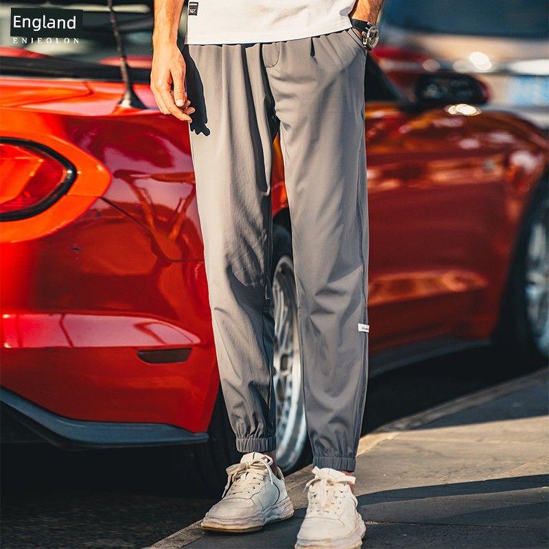 

Yingjilun Легкие Быстросохнущие Дышащие Мужские Повседневные Брюки Dark gray L