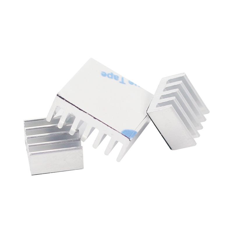 Raspberry Pi 3B+ Aluminum Heatsink with Thermal Adhesive - 3-Pack Cooling Kit