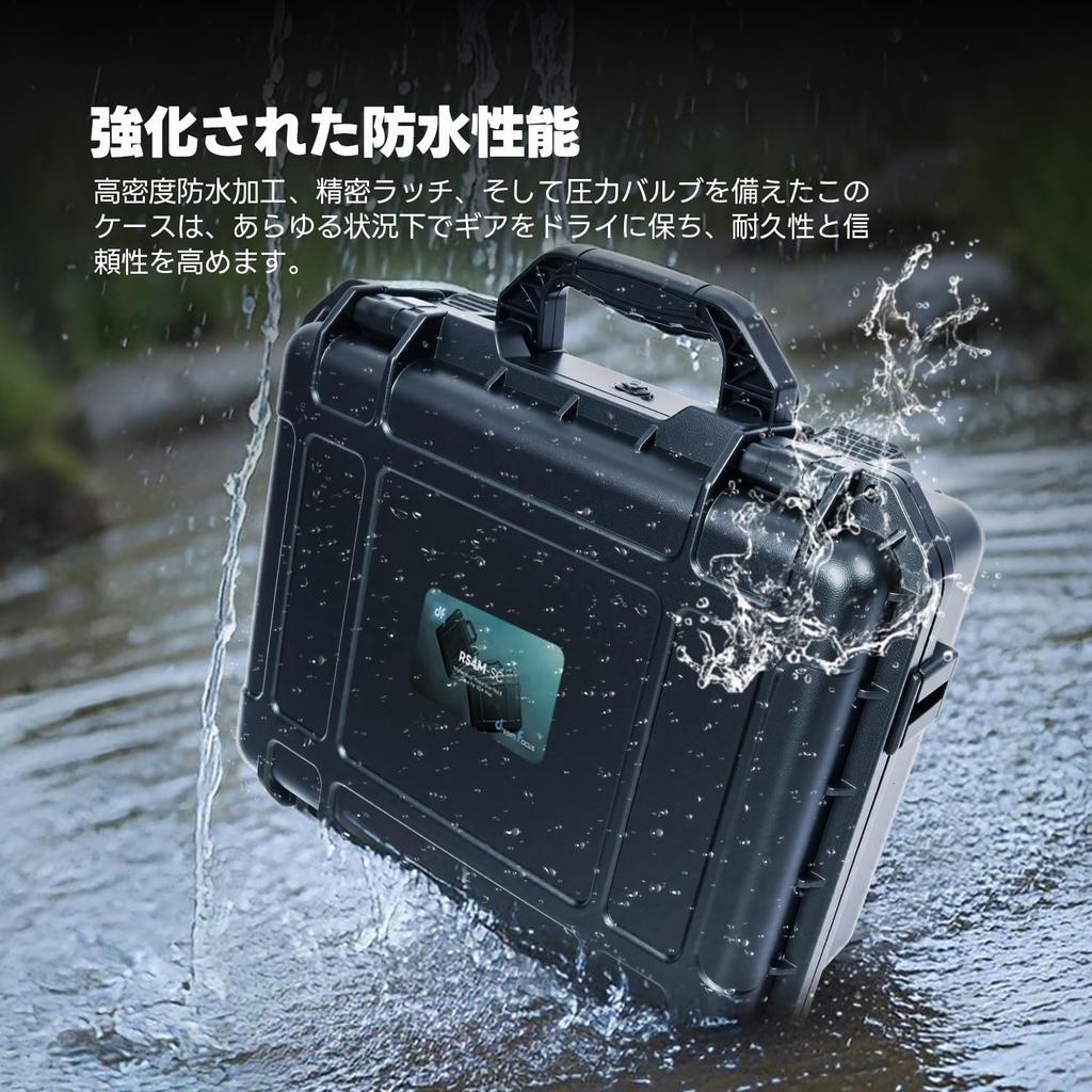 DF DIGITALFOTO RS 4 Mini Case, IP67 Waterproof, Explosion-Proof, and Shockproof, Travel Handbag Hardshell Gimbal Case for DJI RS4 Mini, DJI RS3 Mini,