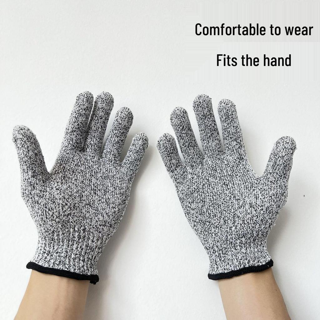 Level 5 Cut-Resistant HPPE Safety Gloves for Fishing, Gardening, and Food Handling