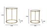 Table Simply Marble Couple Ø 52X63-42X53