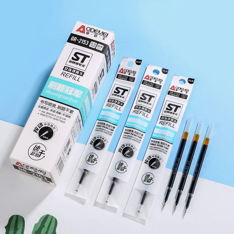 

0.5mm Press-type Black Pen Refill, Large Capacity, Cartoon Design Box of 20 Click Refills