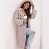 2025 Women's Mid-Length Thickened Lapel Pocket Knit Cardigan Sweater Coat