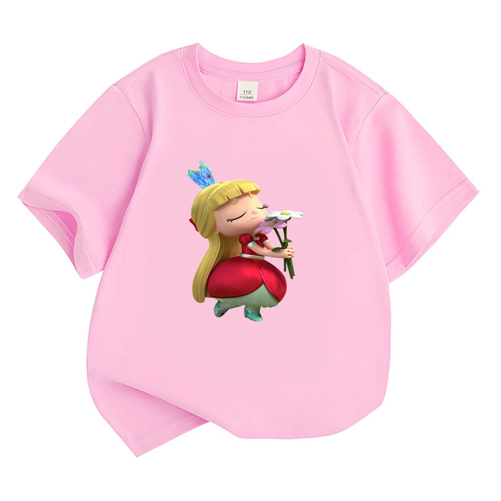 100% Cotton True and The Rainbow Kingdom Cartoon Children's T-shirt High Quality Cute Anime Print Kids Tops Toddler Summer