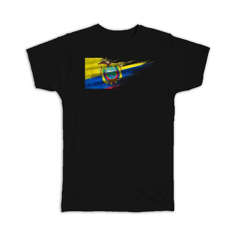 

Gift T-Shirt : Ecuador Flag Ecuadorean Travel Expat Country Artistic 2XL