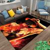 "Fiery Anime Character Scene Printed Carpet for Bedroom Decor" Suitable for use as an anti-slip for living room bedroom sofas