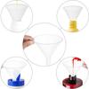 1/3Pcs Plastic Funnels Clear Plastic Filter Funnel Liquid Transfer Funnels for Filling Bottles Liquid Spices Powder Lotion Oils