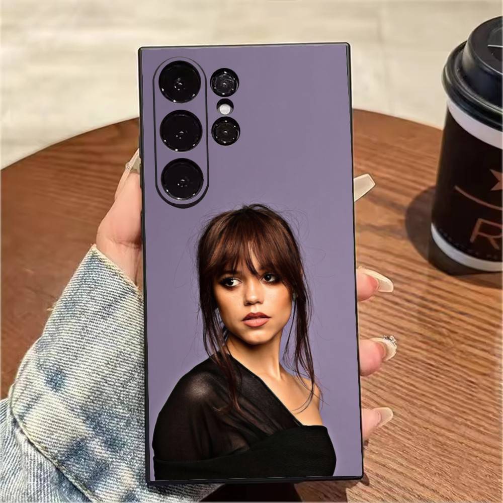 WED-J-Jenna O-Ortega HD-Druck Handyhülle Für Samsung S25,S24,S21,S22,S23,S20,Ultra,S26,Plus,Fe,Note,5G Schwarzes Cover