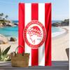 Olympiacos FC Bedrucktes Strandtuch Schnelltrocknend Weiches Handtuch Tragbare Große Rechteckige Stranddecke für Reisen Schwimmbad