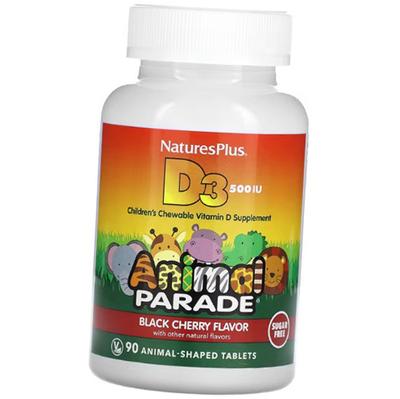 Vitamin D3 für Kinder ohne Zucker, Animal Parade Vitamin D3 500 Kinder ohne Zucker, 90 Tab Kirsche (36375183)
