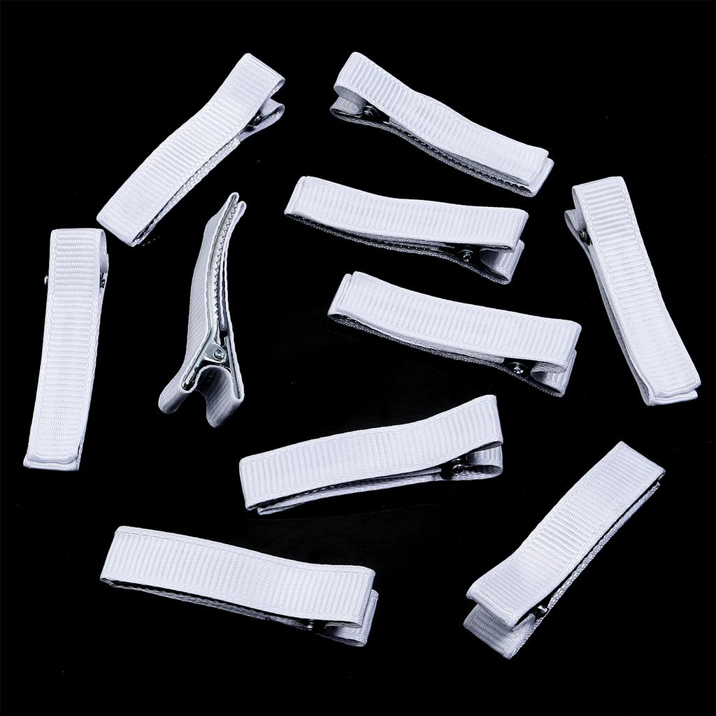 10pcs/Bag Multicolor Cloth Wrapped The Metal Duckbill Hair Clip For Jewelry Making Hairpins DIY Hairpins Base Decorations