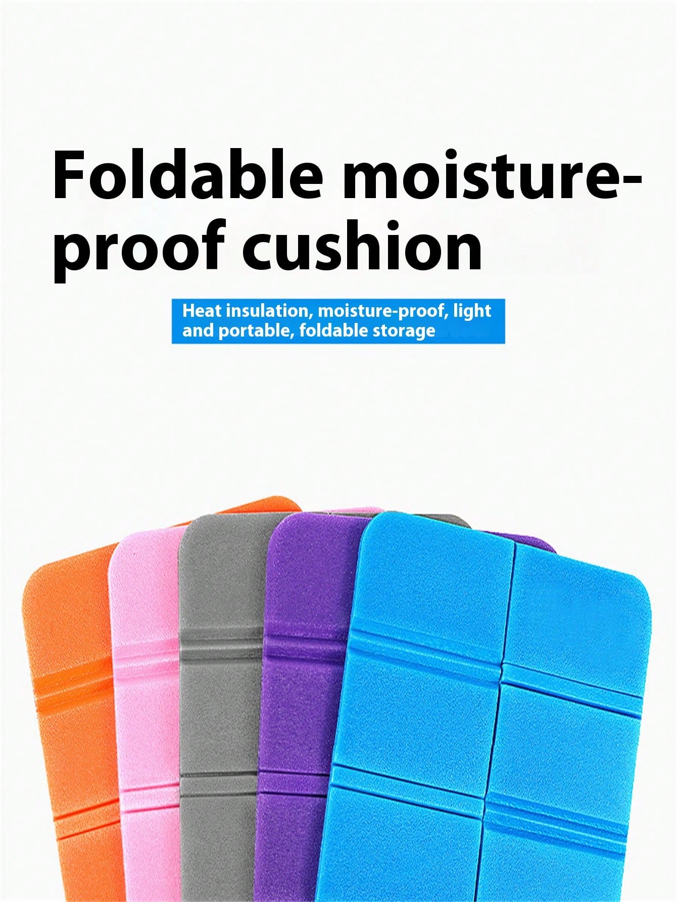 

1 шт. Складная подушка для сиденья Портативная Охлаждающая и Влагостойкая Поролоновая Поле для травы Маленькая Подушка для сиденья Напольный коврик Автобус Портативная Подушка для пука фиолетовый