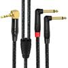 3.5mm To 2x6.35mm Adapter Cable 1/8inch to 1/4in Mono Sound Cable For Sound Recording Professional Applications