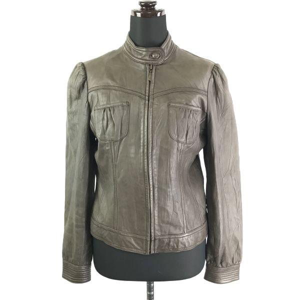 

GAP Genuine Lamb Leather Jacket/Women’s S/Dark Brown/Full Zip, Fully Lined(USED)