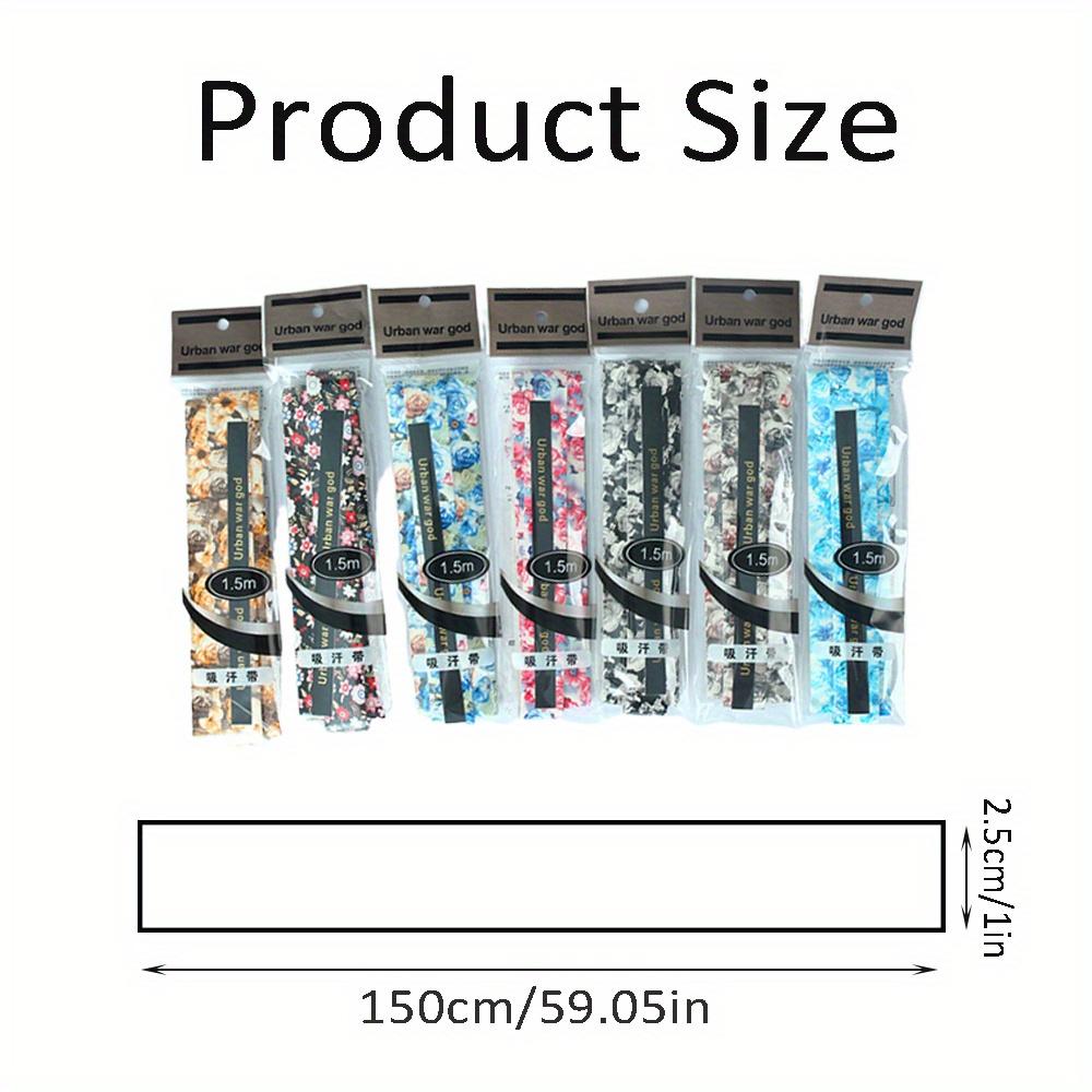 7pcs Anti-slip Sweatbands, Flower Printed Sweatbands, Keel hand glue, Baseball Glue, Hand glue for Fishing Rod Badminton Tennis