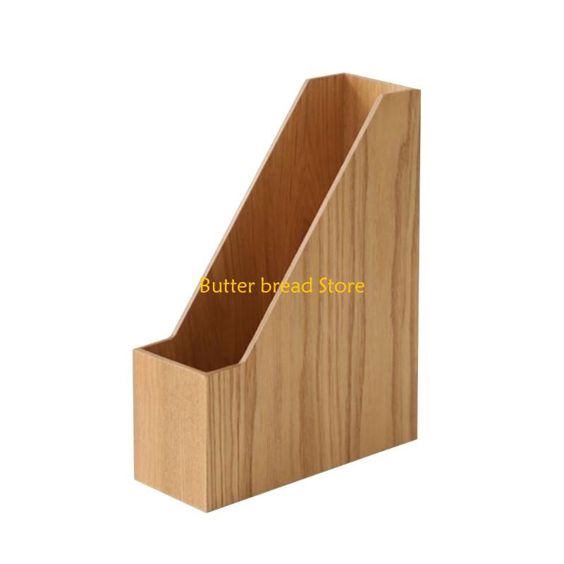 

W89C Vertical File Folder Books Holder Rack Home Tabletop Storage