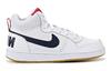 Nike Court Borough Mid White Obsidian GS 839977-107