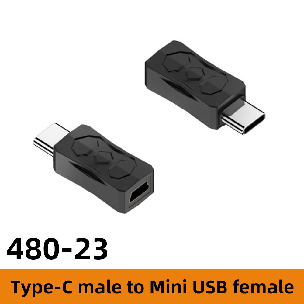 2 Stück USB auf Micro USB Mini USB Adapter Konverter USB Stecker auf Buchse Konverter 480Mbps Anpassbar an verschiedene USB-Serien-Konverter