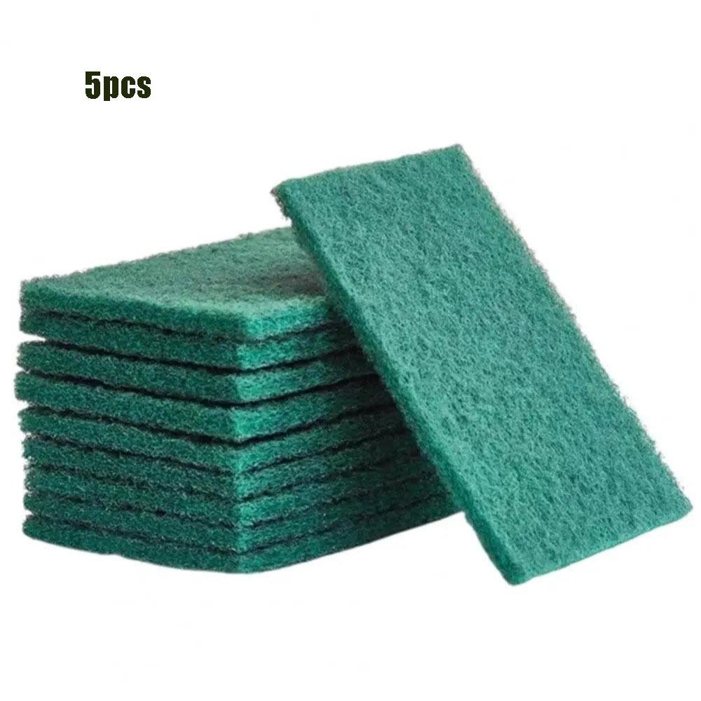 5/10 Pcs Durable Double Sided Scouring Pads Anti-scratch Reusable Scrub Pads Washable Thickened Dish Cloth Non-Stick Pans