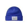 Letter Leather Label Knitted Hat Men's American Casual Style Thick Melon Skin Cold Hat Warm Ear Protection Versatile Couple Wool Hat