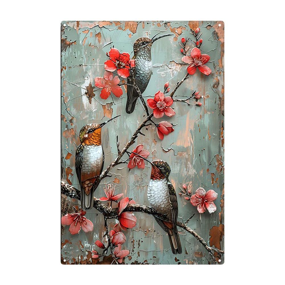 Metal Poster Chicken Easter Eggs Kitchen Decor 20x30cm