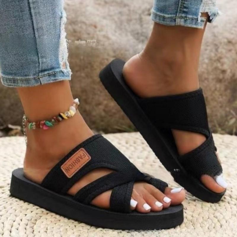 Mode Été Chaussures Femme Sandales Chaussures de Marche de Plage Sandales d'Extérieur pour Femmes Chaussures Souples Femme Slip On Chaussures Femme Pantoufles Femmes