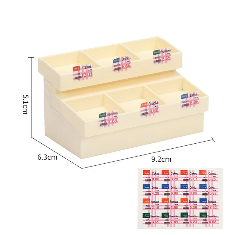 1 Set 1/12 Puppenhaus Miniatur Simulation Supermarkt Auslage Schrank Modell Dekoration Mini Brotständer Puppenzubehör Spielzeug