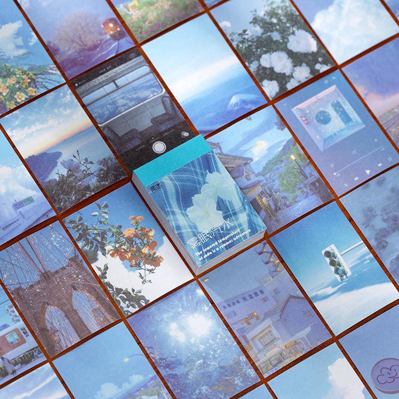 Wen Shu Literary DIY Sticker Book: Wish Exchange Series, 50 Sheets, 6 Designs