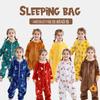 Kids Flannel Onesie Pajamas Cartoon Loungewear Christmas Costume Flannel Sleeping Bag Jumpsuit
