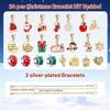 Days Christmas Advent Calendar for Women - Alloy Bracelet Jewelry Set with Surprises, Holiday Countdown Gift