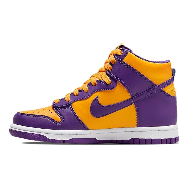 

Кроссовки Nike Dunk High GS Lakers Purple Court-Purple University-Gold DZ4454-500