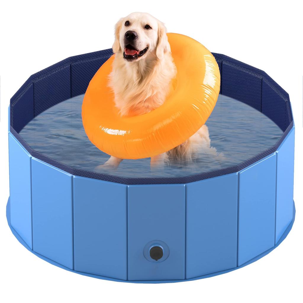 Children's Pool, CatDog Pet Pool, Garden Pool, Bathtub, Sturdy Design, Water Play, Swimming, No Inflation Required, for Garden, Beach, IndoorOutdoor