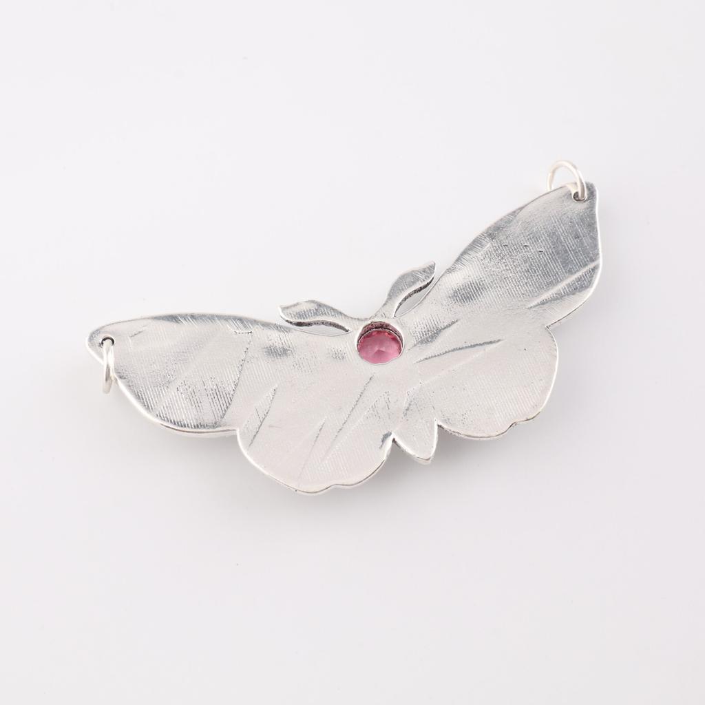 Pink Tourmaline Gemstone 925 Sterling Silver Jewelry Partywear Pendant 0.7" Gift CP-35-11