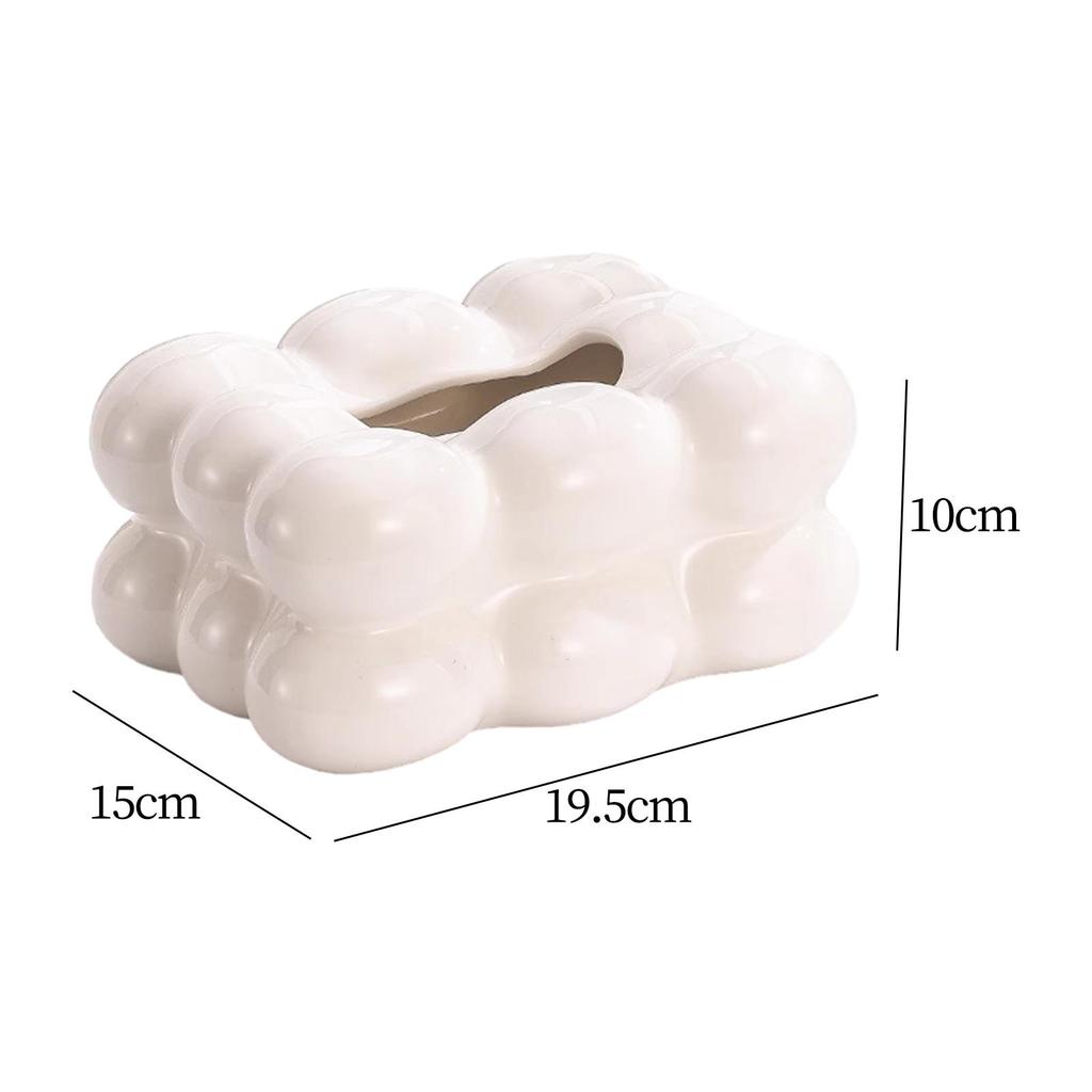 Candy Floss Tissue Box Cover Facial Holder Creative Tabletop Dispenser for Household