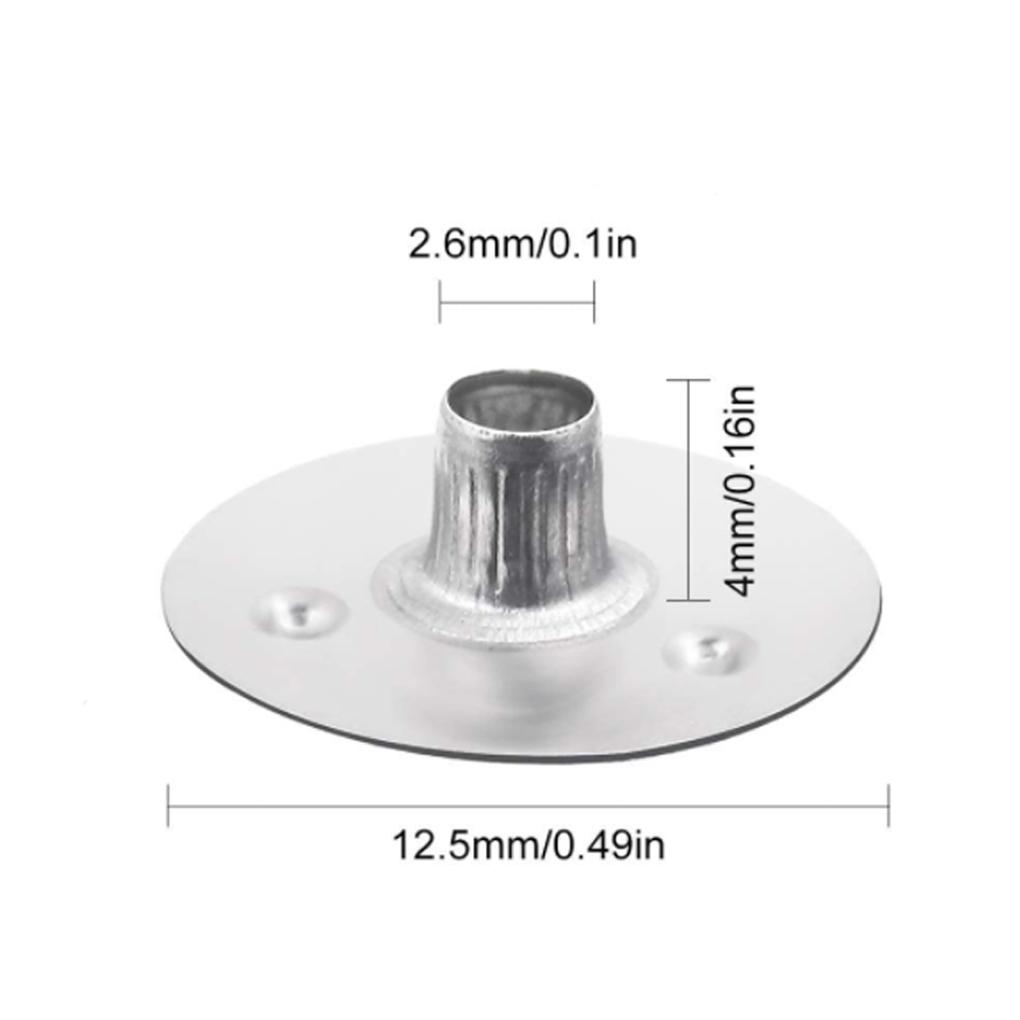 1 Bag Candle Base Rustproof Wick Clips Wick Clips Streamlined Design Smooth Brace Strong Flexibility for DIY Handicrafts