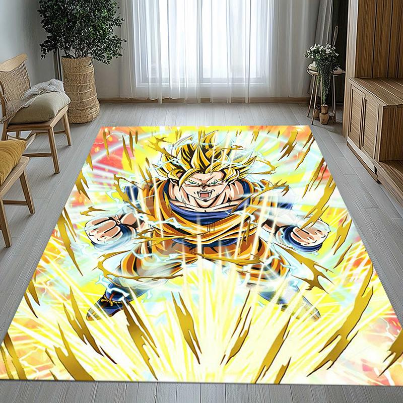 Anime D-Dragon Ball Game Cartoon Living Room Non-Slip Area Rug Soft Carpet for Bedroom Kids Playroom Sofa,Home Decor Doormat