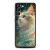 Proud Cat Phone Case Cover for Samsung Galaxy S25 S24 S23 S22 S20 S21 FE Ultra S10 S10E Plus 5G Soft TPU Capas Fundas Coque Bags