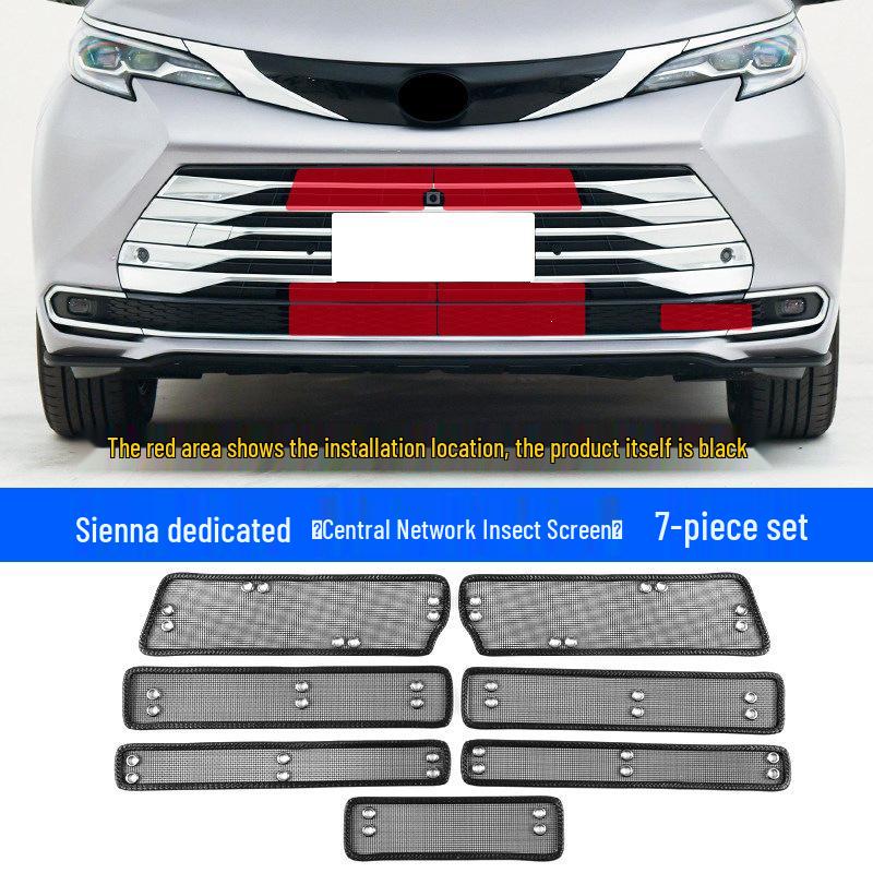 Toyota Sienna Radiator Protective Mesh: Anti-Rat, Dustproof, Insect Guard.