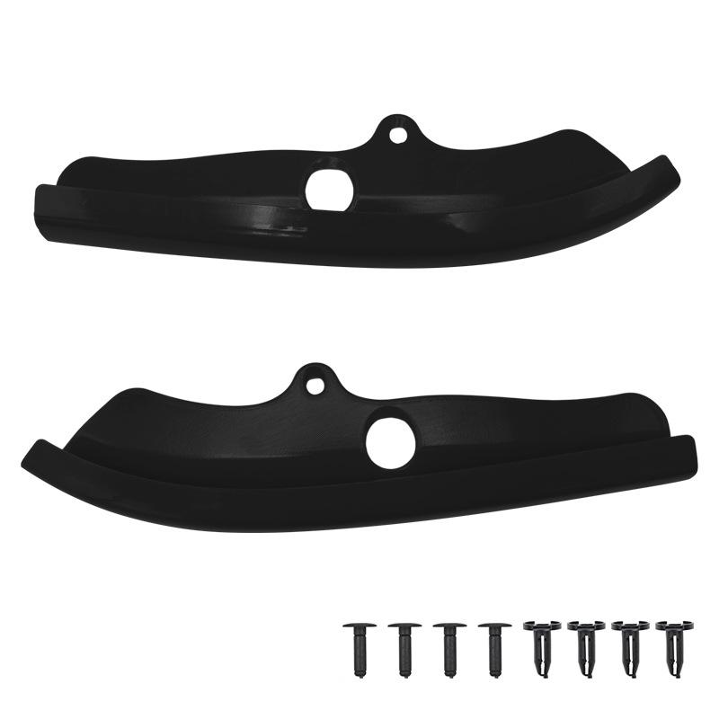

2Pcs Front Bumper Splitter Protector Lip Spoiler Diffuser Guard Cover For Dodge Challenger R/T Scat Pack 2015-2025 чёрный