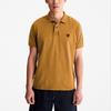 Timberland Solid Color Breathable Casual Short Sleeve Polo Shirt Men tops Wheat A6R29-P47