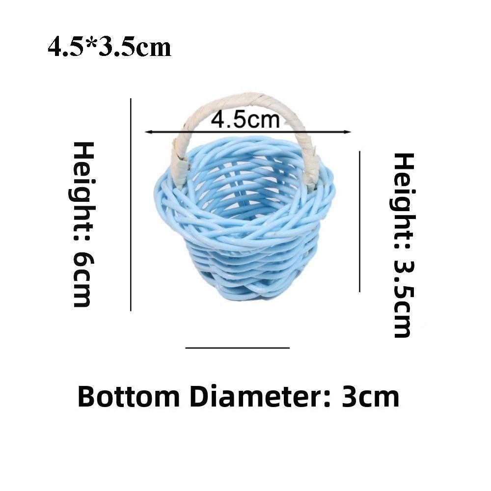 Beautiful Handmade Flower Storage Basket Hand-Woven Round Shape Wicker Flower Basket Shopping Storage Hamper Basket
