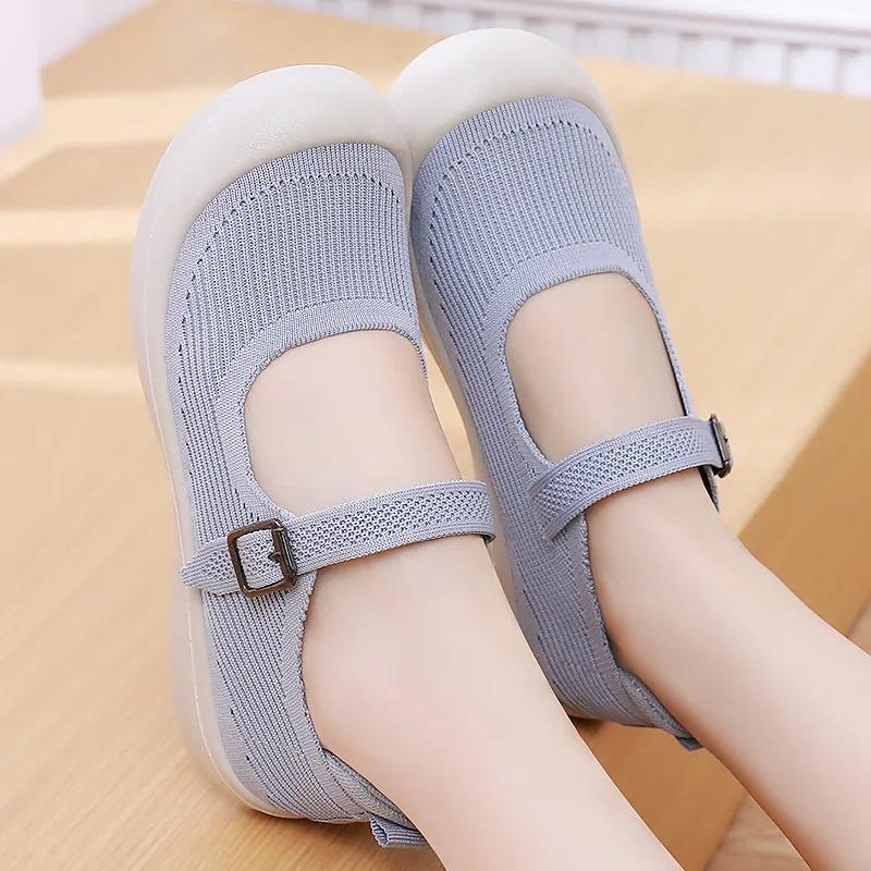 Fashion 2025 Women's Summer Breathable Buckle Casual Shoes Hollow Out Soft Sole Comfortable Lightweight Non-Slip Sandals Womens Shoes