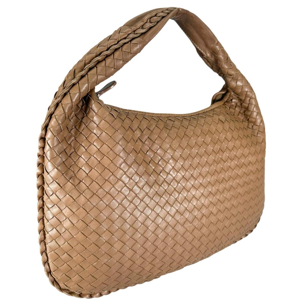 BOTTEGAVENETA Hobo INTRECCIATO 115653 Handbag Brown Women used