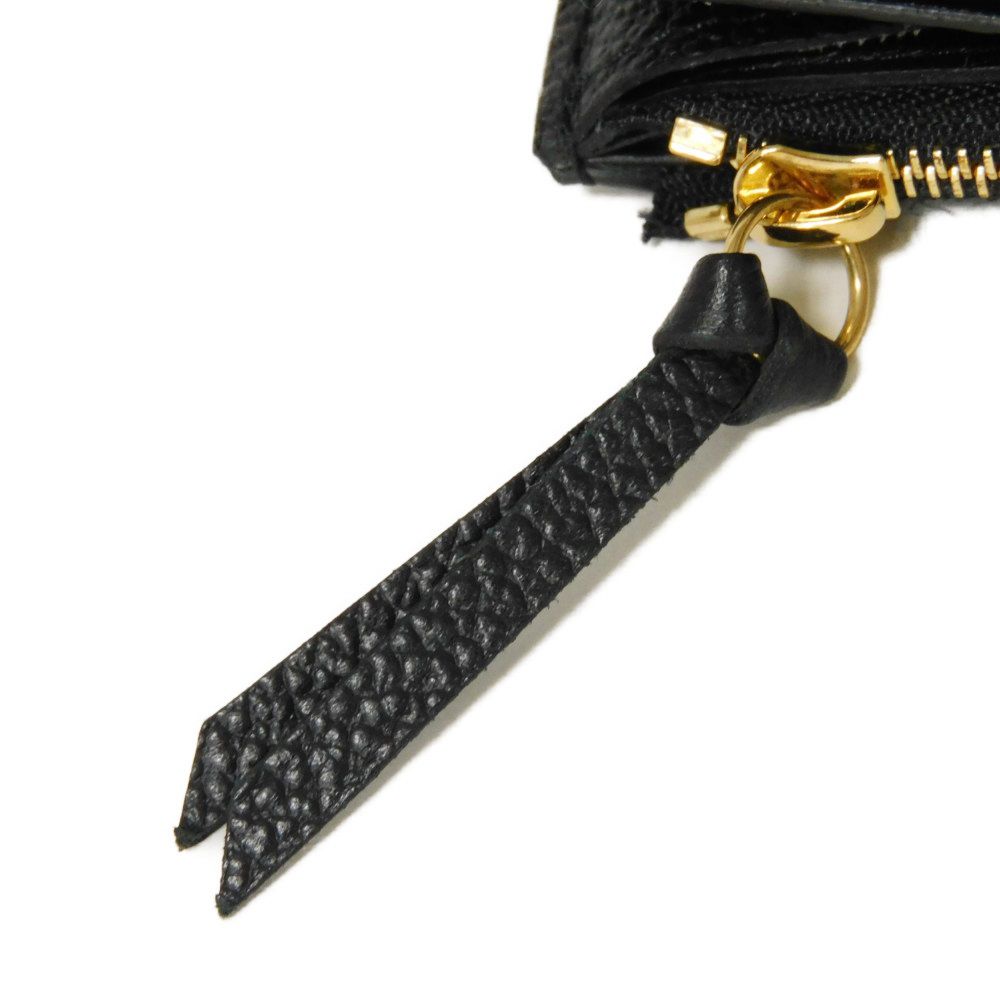 Used 12564 Porto Monnaie Rosalie M81455 7941 Current LV Logo Flower Black RFID IC Monogram Empreinte Noir Unisex from