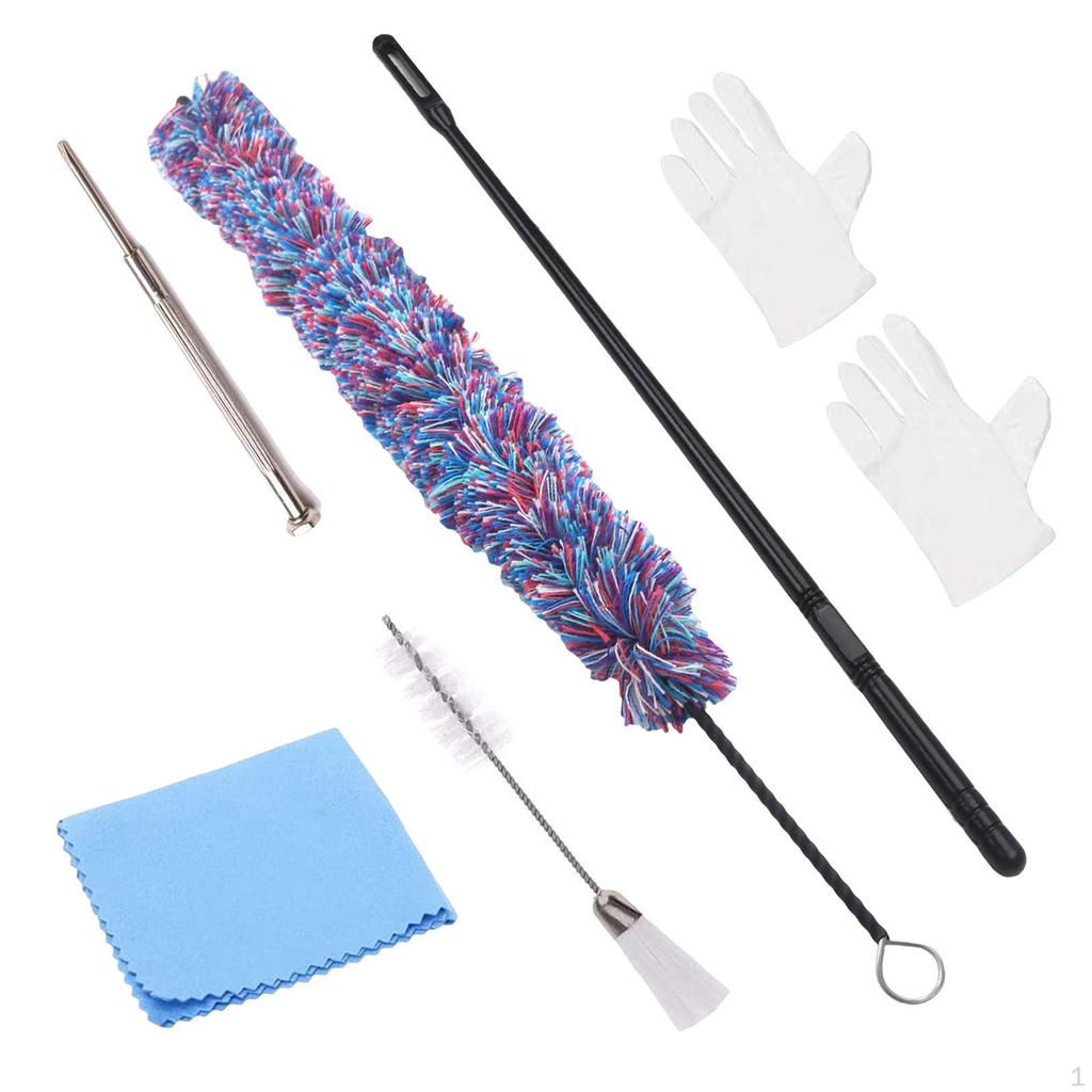 Flute Clarinet Cleaning Brush Set for Trumpet Sax Wind Instrument Accessories Lightweight