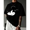 Mickey Mouse Printed Men's T-Shirt Summer Casual Cute Cartoon Short Sleeve Top Men's Clothing Y2k Clothes Tee