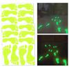 Pvc Footprint Sticker Halloween Glow-in-the-dark Footprint Sticker Set for Room Bedroom Decor Waterproof Pvc for Holiday